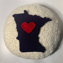 Load image into Gallery viewer, “Snowy” MN Home 15” Round Pillow - Customizable