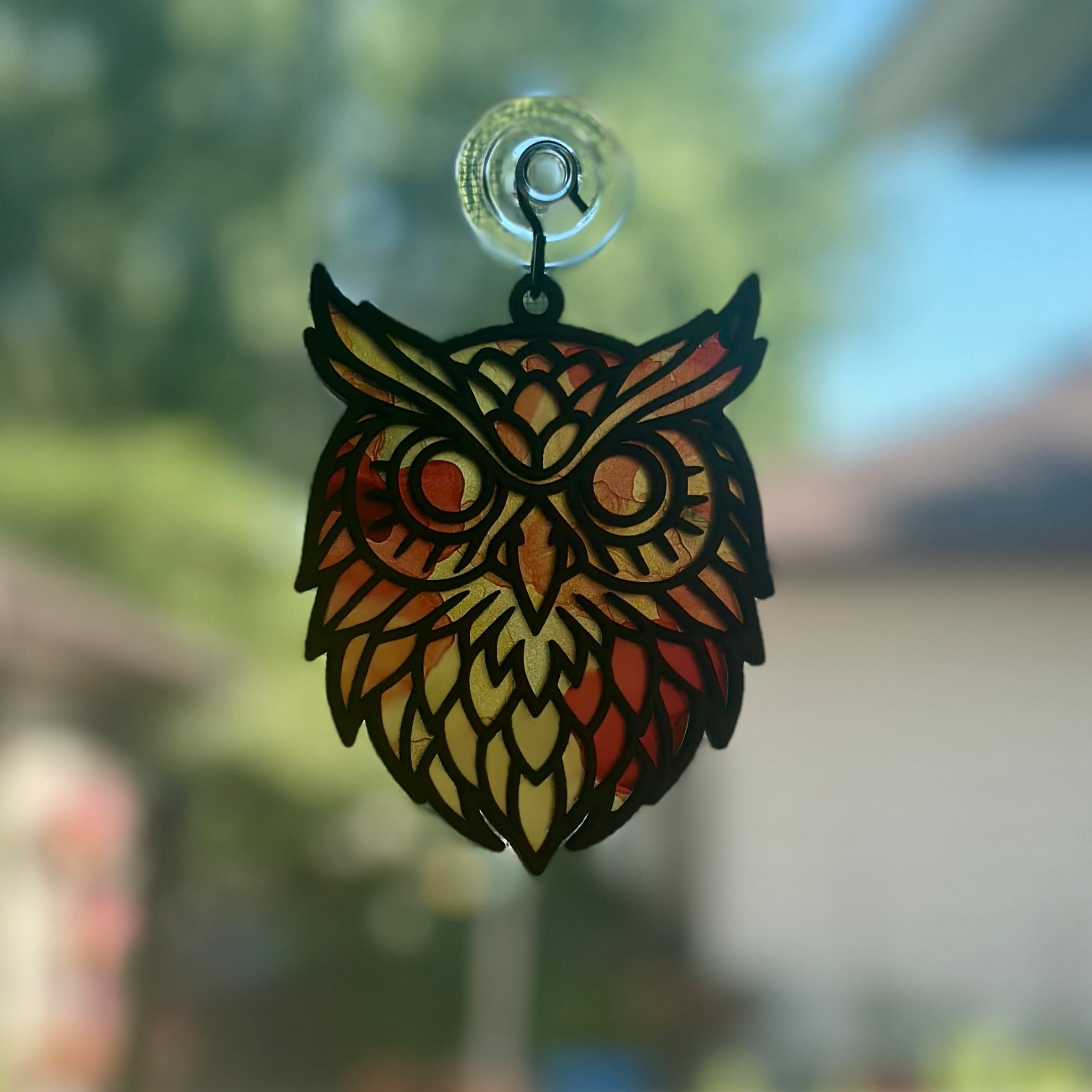 Custom 4" Owl Suncatcher