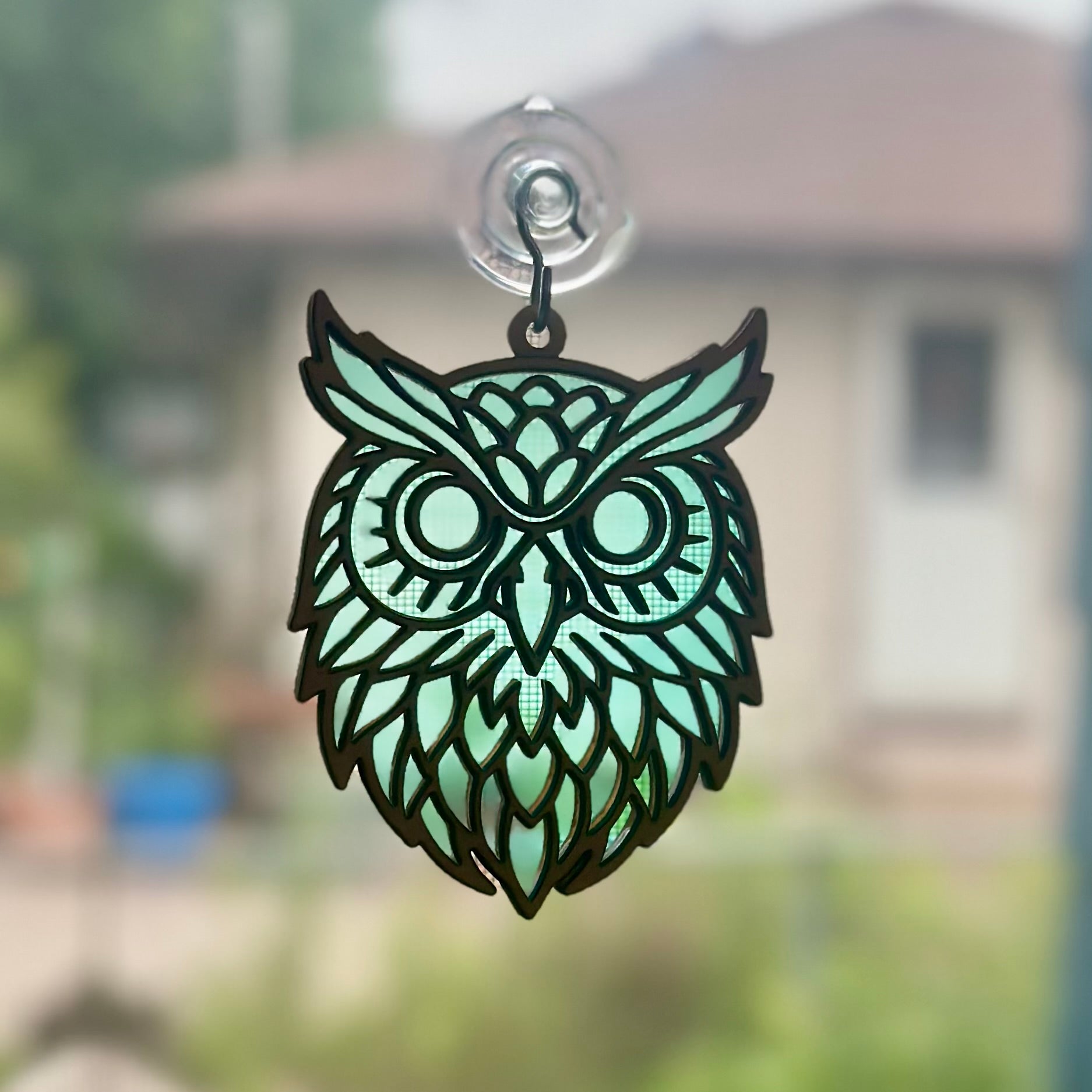 Custom 4" Owl Suncatcher