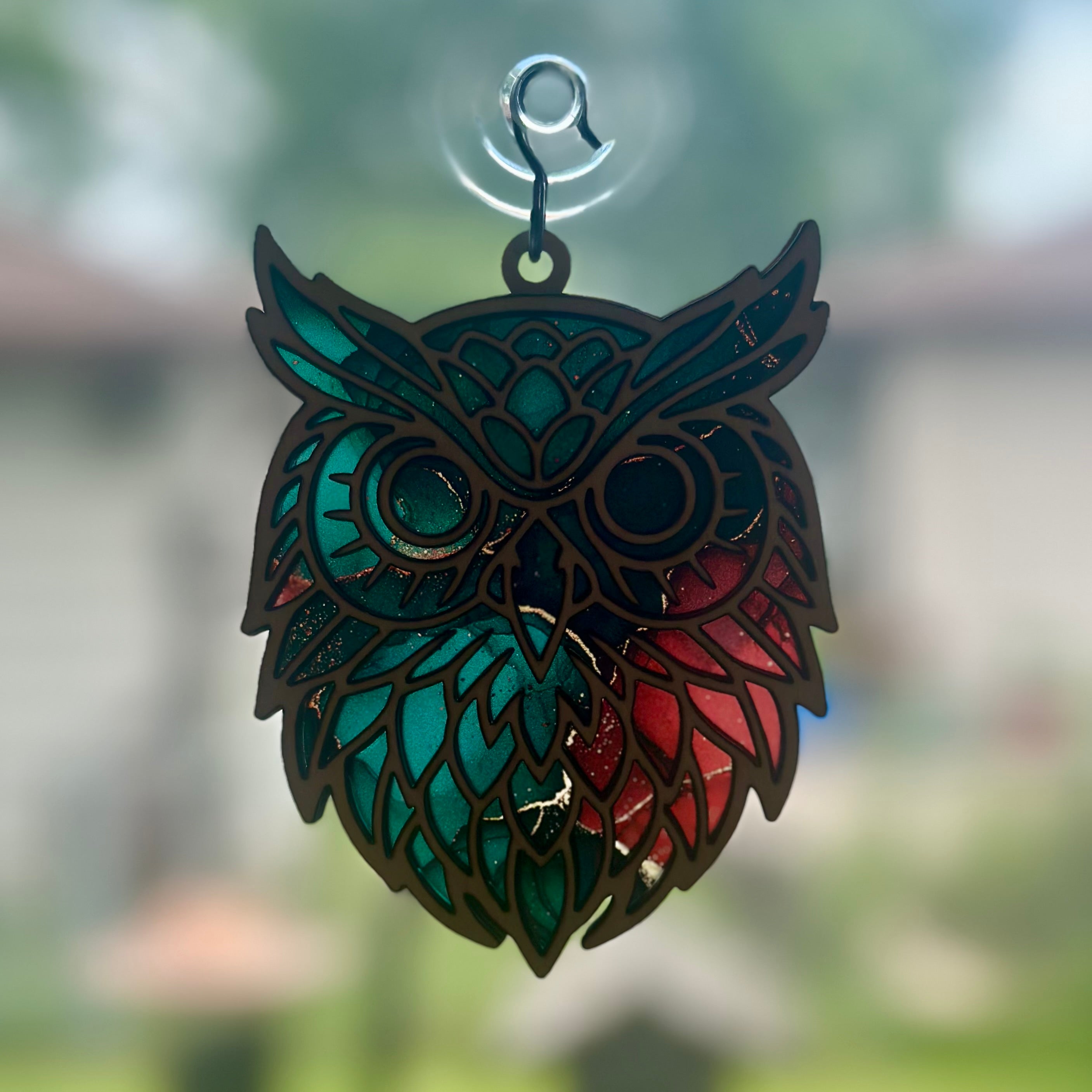 Custom 4" Owl Suncatcher