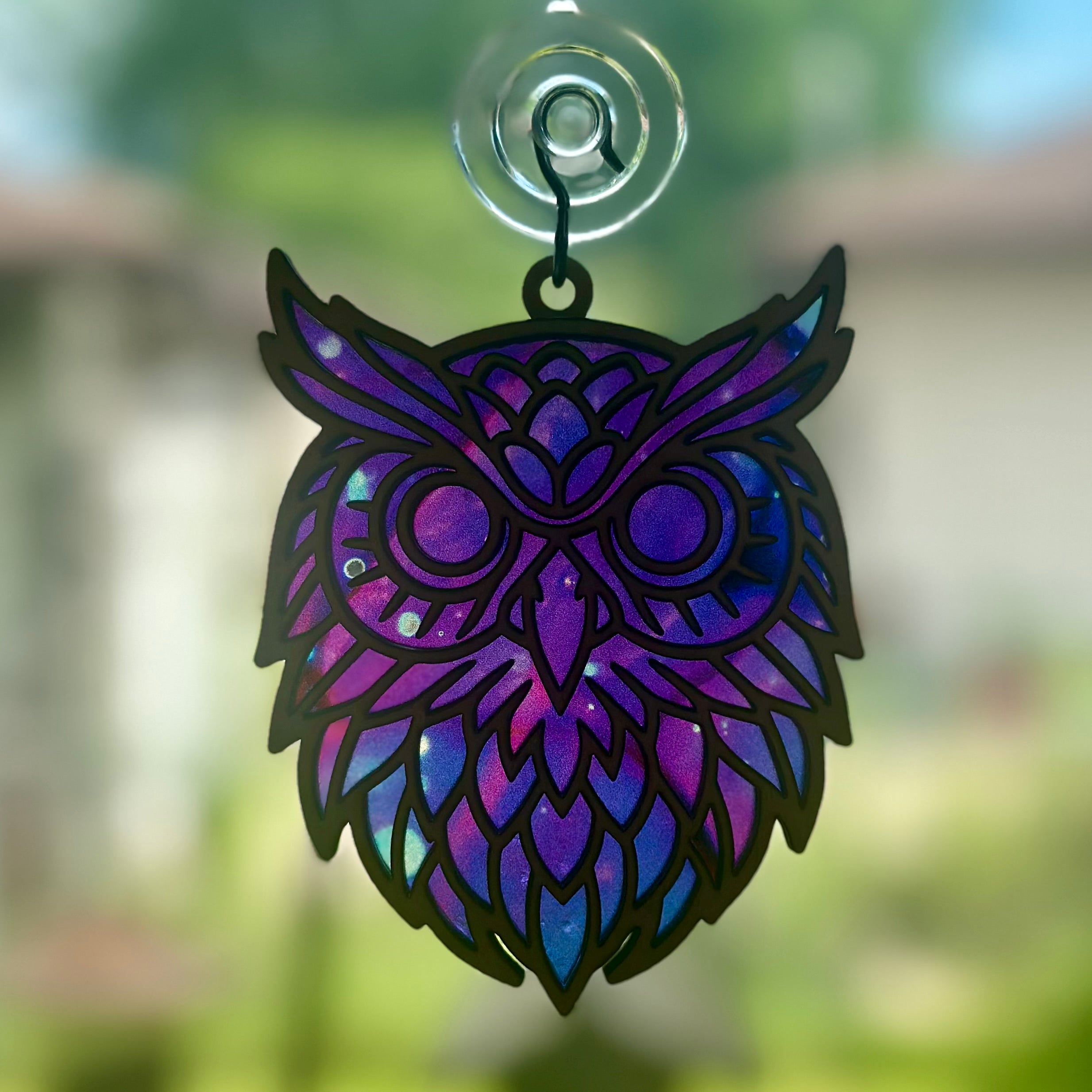 Custom 4" Owl Suncatcher