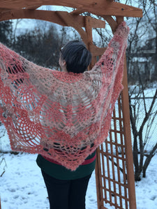 Pineapple Stitch Shawl - Customizable