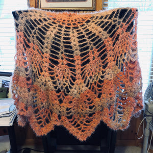 Pineapple Stitch Shawl - Customizable