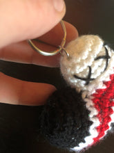 Load image into Gallery viewer, Crochet Heart Keychain (made to order)
