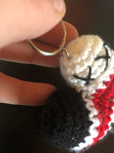 Crochet Heart Keychain (made to order)