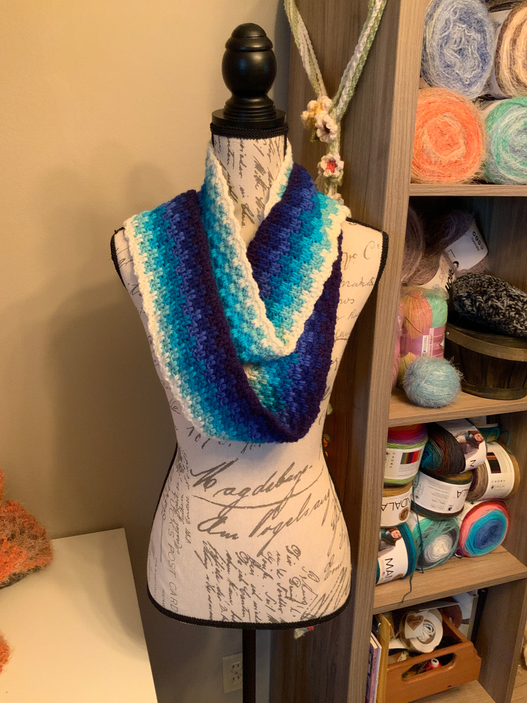 Blue Gradient Scarf 79”