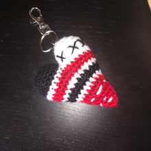 Load image into Gallery viewer, Crochet Heart Keychain (made to order)
