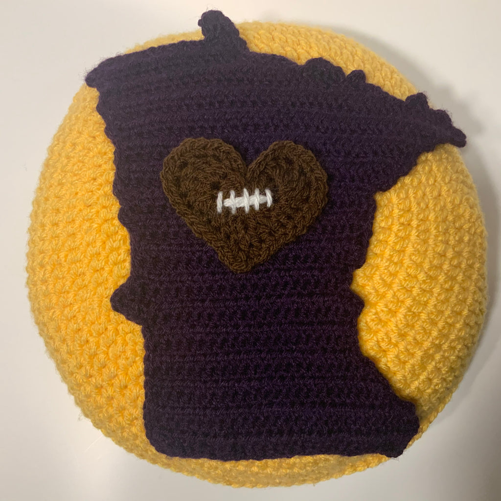 MN ❤️ 12” Round Pillow - Customizable