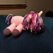 Load image into Gallery viewer, Sleeping Unicorn Plushie - Customizable
