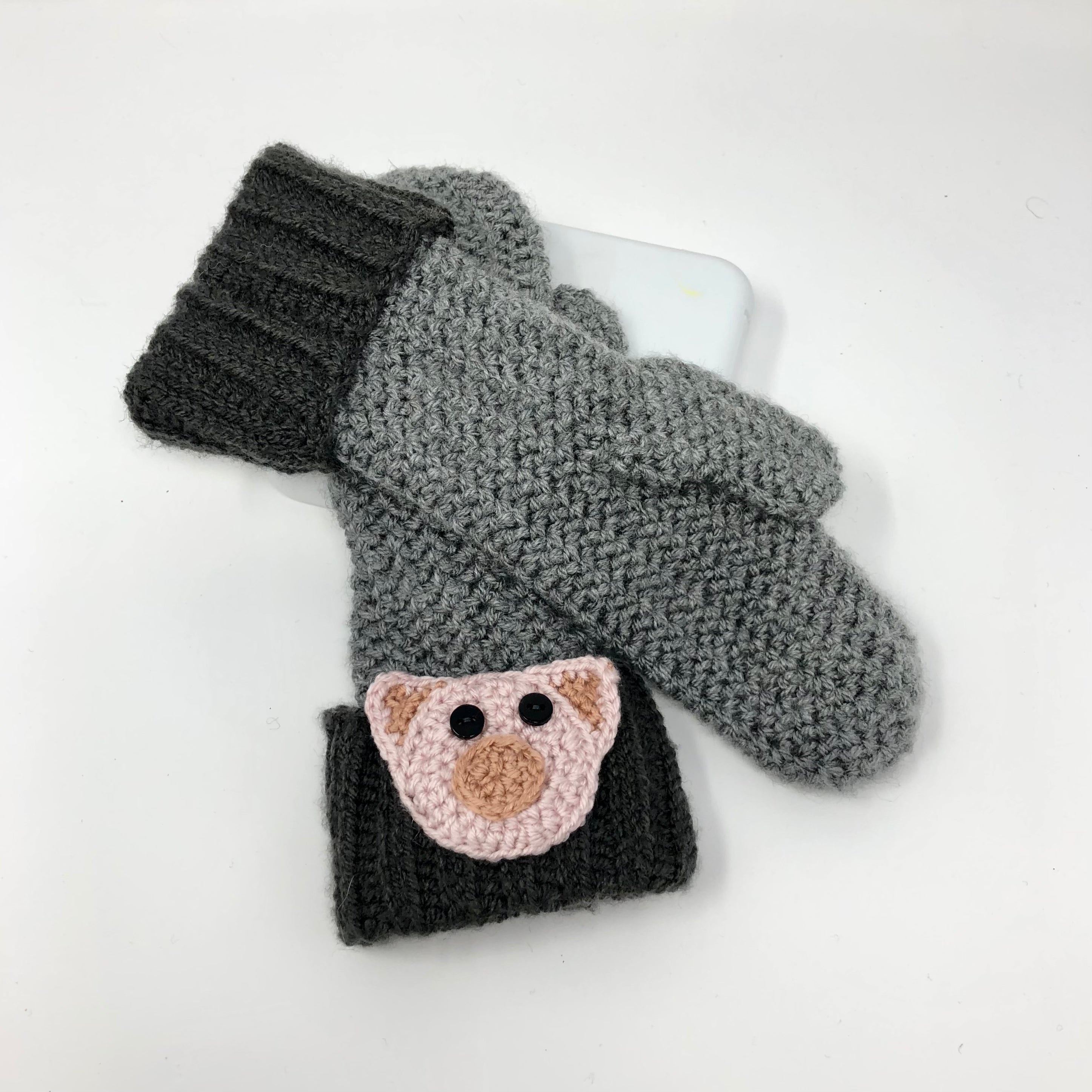 Pig Mittens - Size XS/S