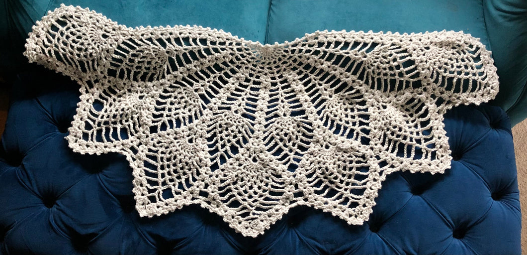 Pineapple Stitch Shawl - Customizable