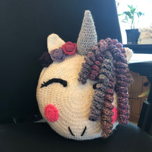 Load image into Gallery viewer, Unicorn Pillow (made to order)
