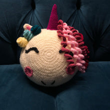 Load image into Gallery viewer, Unicorn Pillow (made to order)
