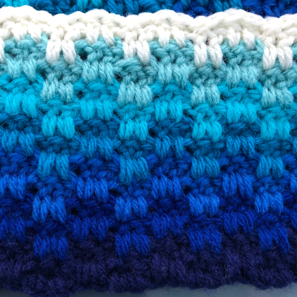 Blue Gradient Scarf 79”