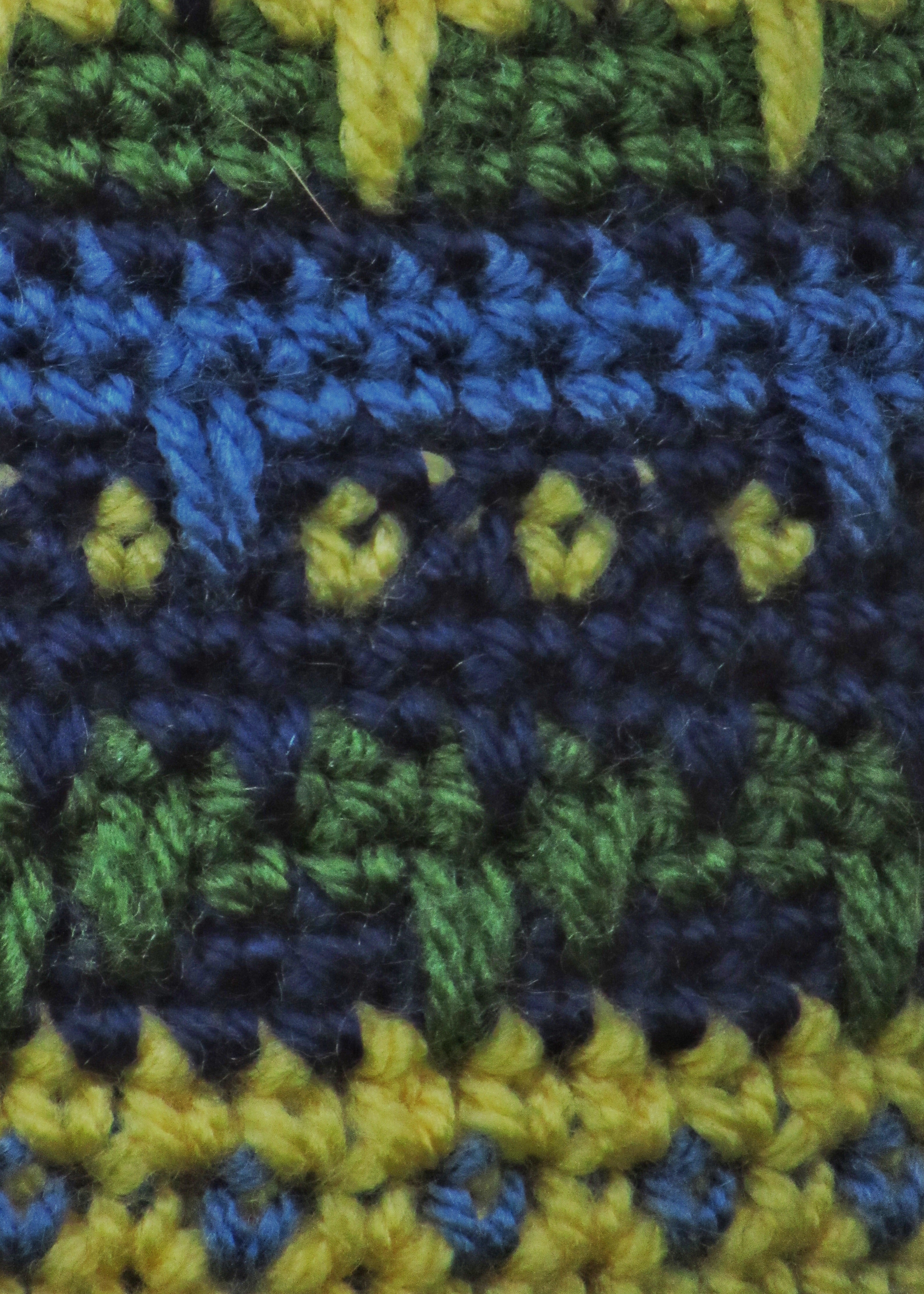 Leaping Stitch Owl (Blue, Green, Yellow)