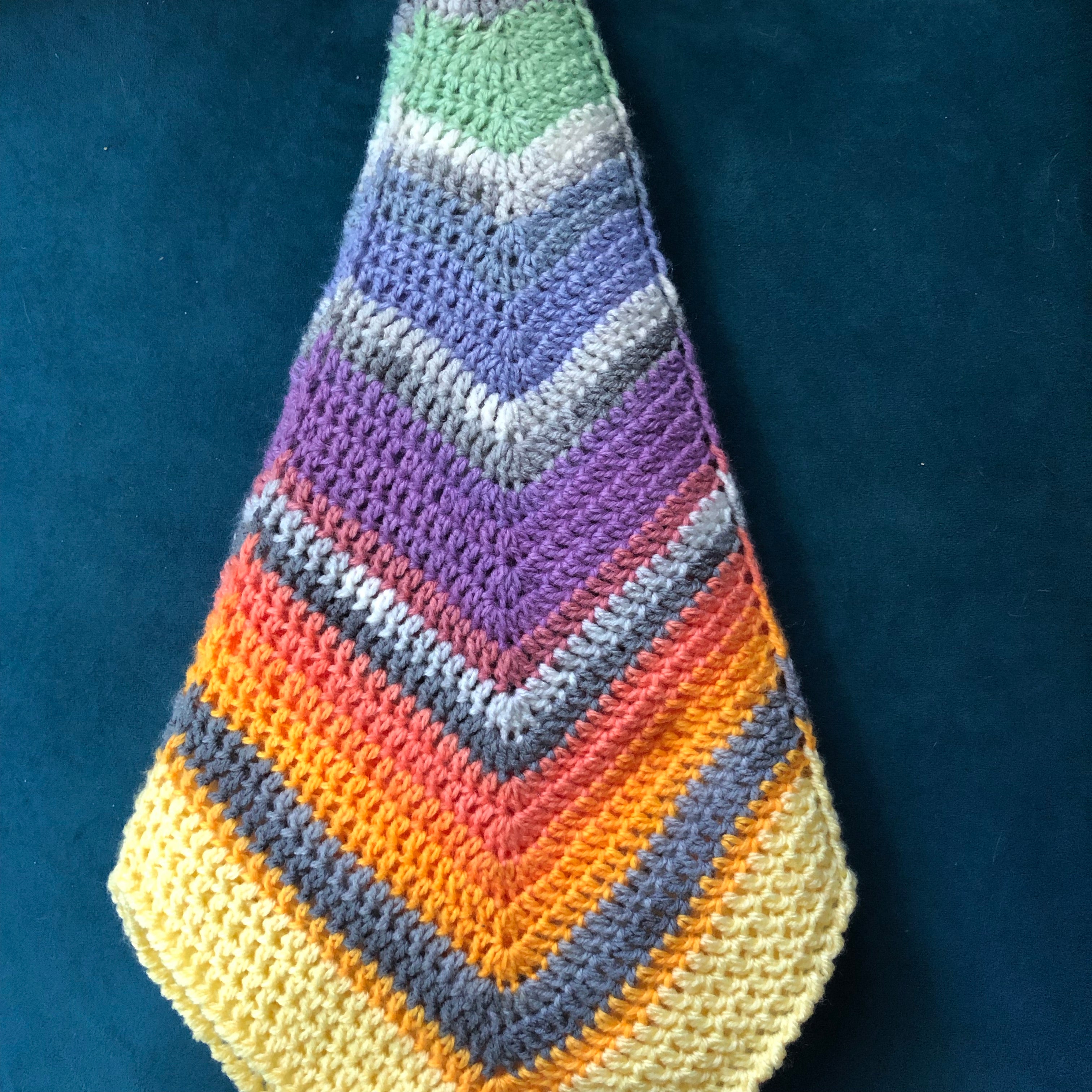 Rainbow Flower Baby Blanket