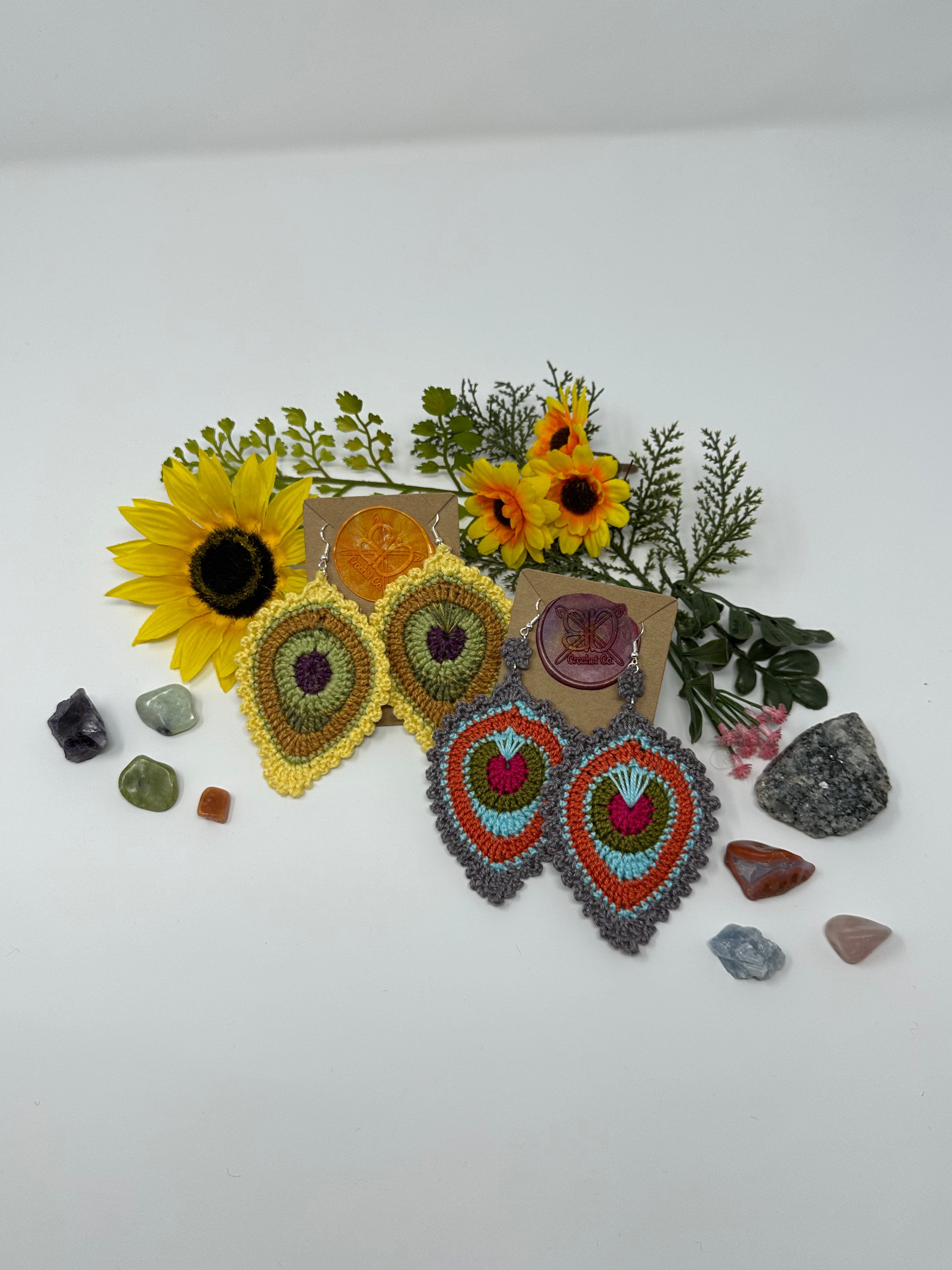 Customize Your Own Peacock Feather Earrings