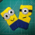 Minion Inspired Fingerless Gloves - Customizable