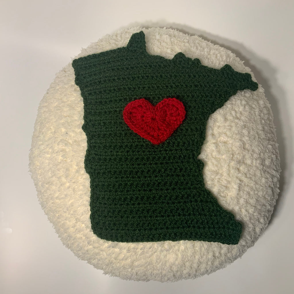 “Snowy” MN ❤️ 15” Round Pillow - Customizable