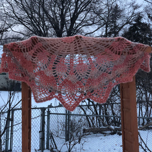 Pineapple Stitch Shawl - Customizable